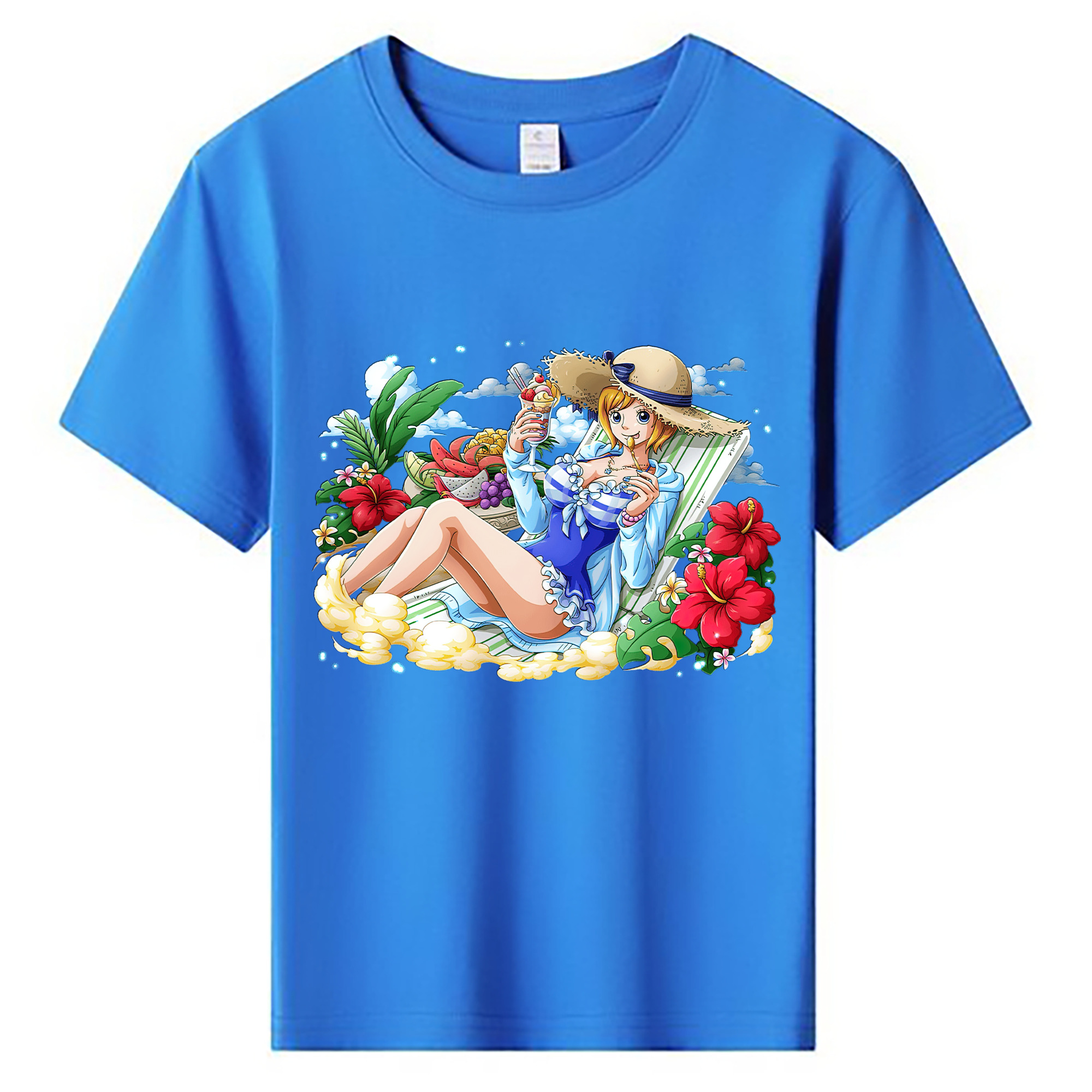 ワンピース ナミ ONE PIECE Nami 綿100％キッズTシャツ（フロントプリント）